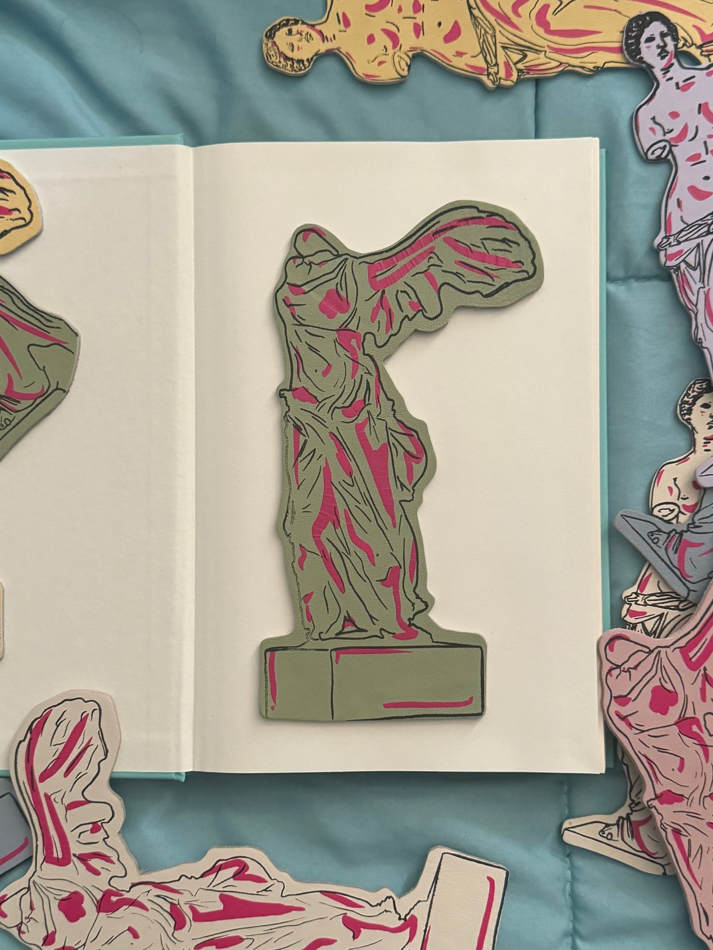 A Greek Goddess - Leather Bookmark