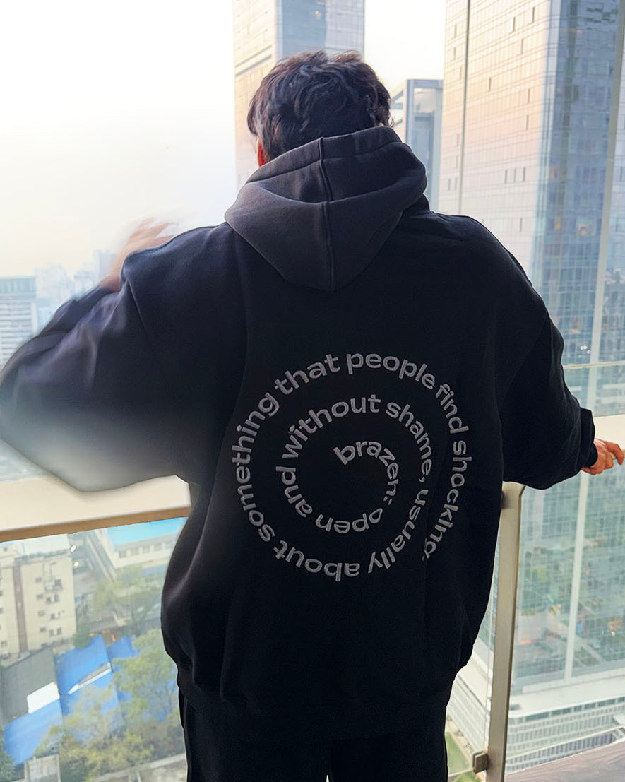 Black Brazen Baggy Hoodie