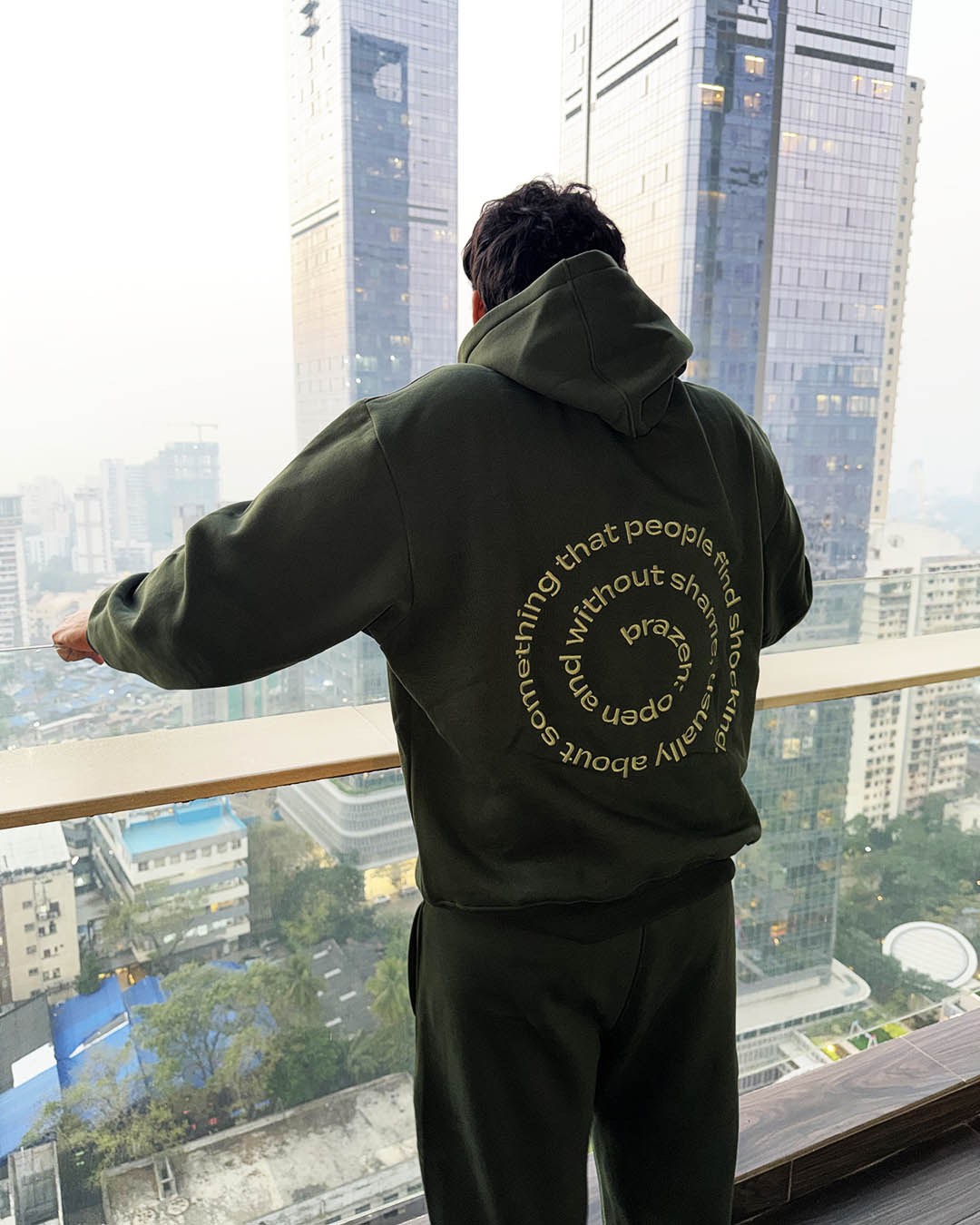 Green Brazen Baggy Hoodie