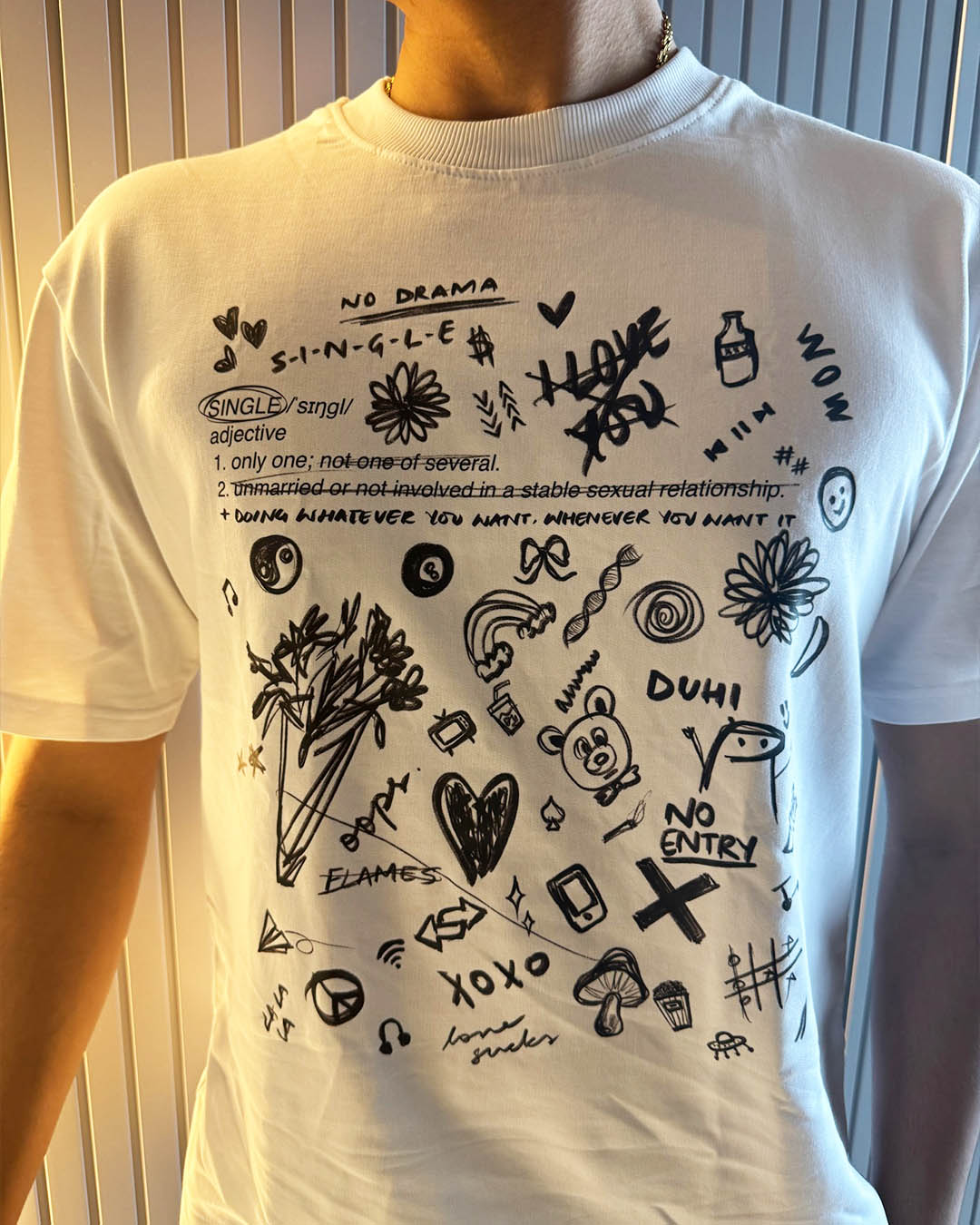This is the Singles' Tee