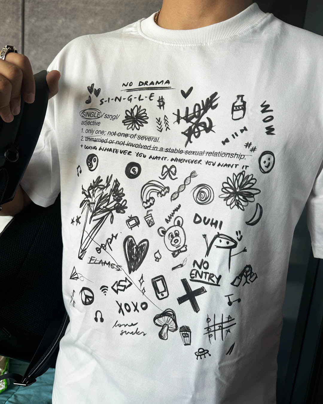 This is the Singles' Tee