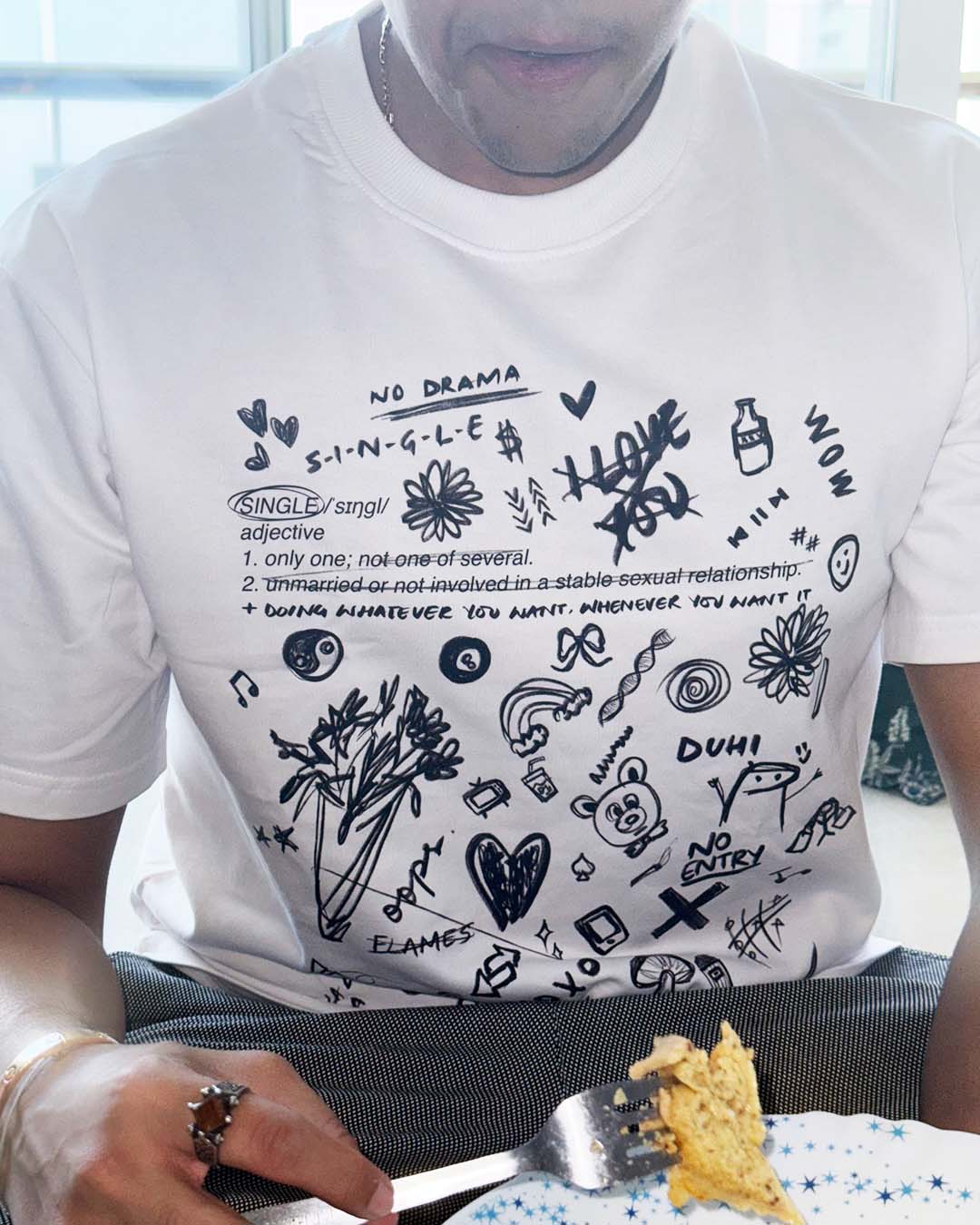 This is the Singles' Tee