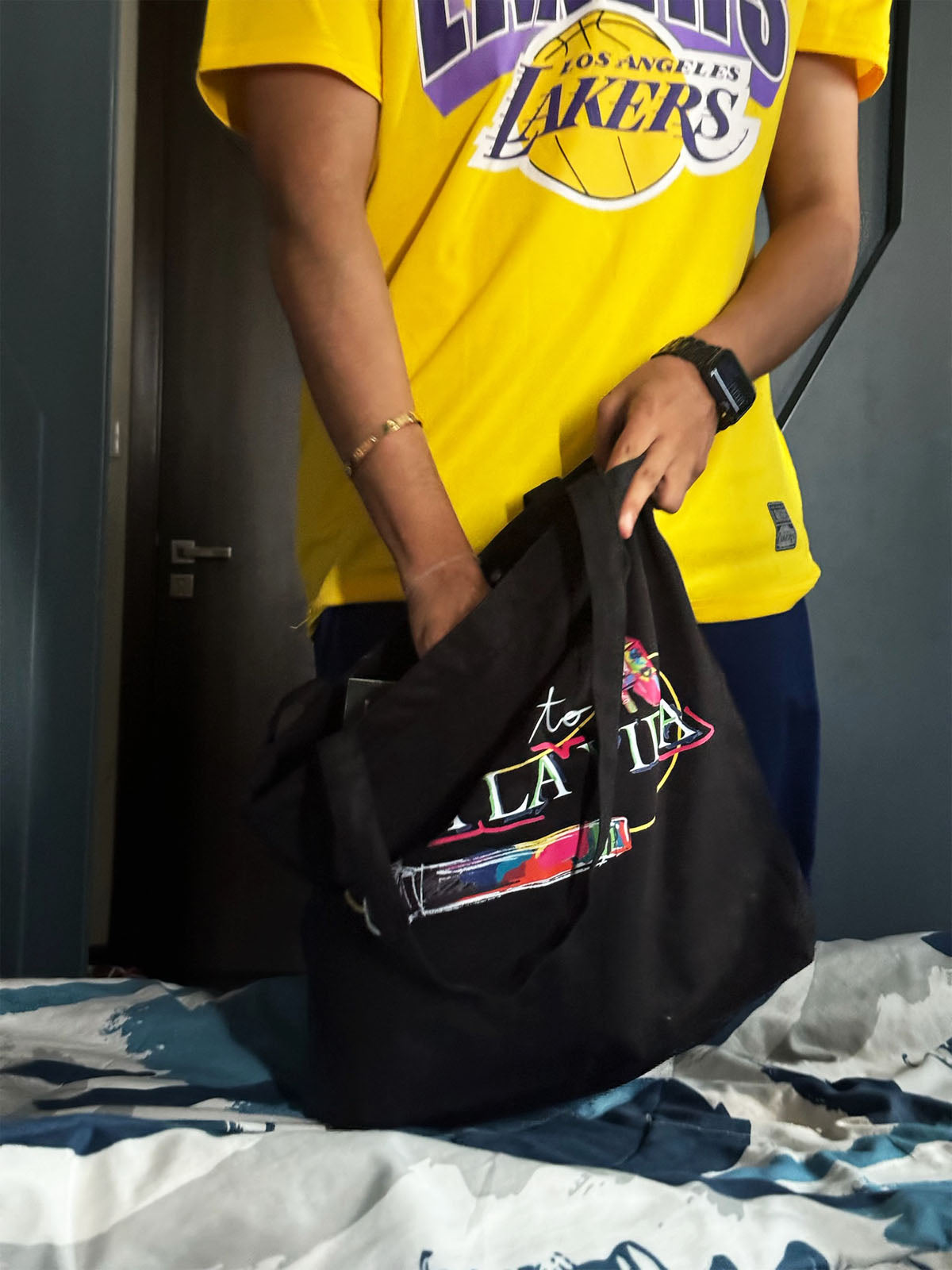 Viva la Vida Coldplay Zipper Tote Bag