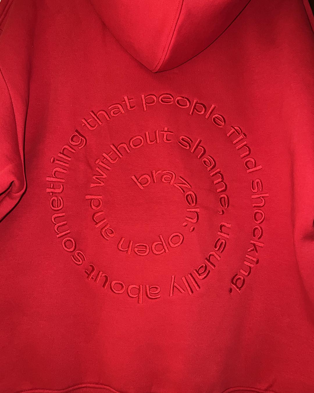 Red Brazen Baggy Hoodie