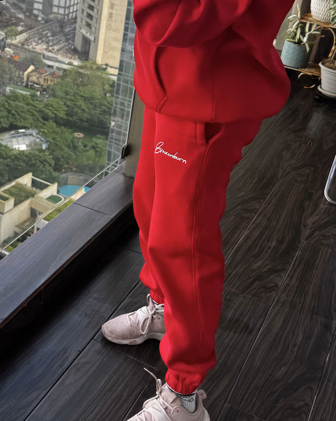 Relaxed Red Hot Joggers