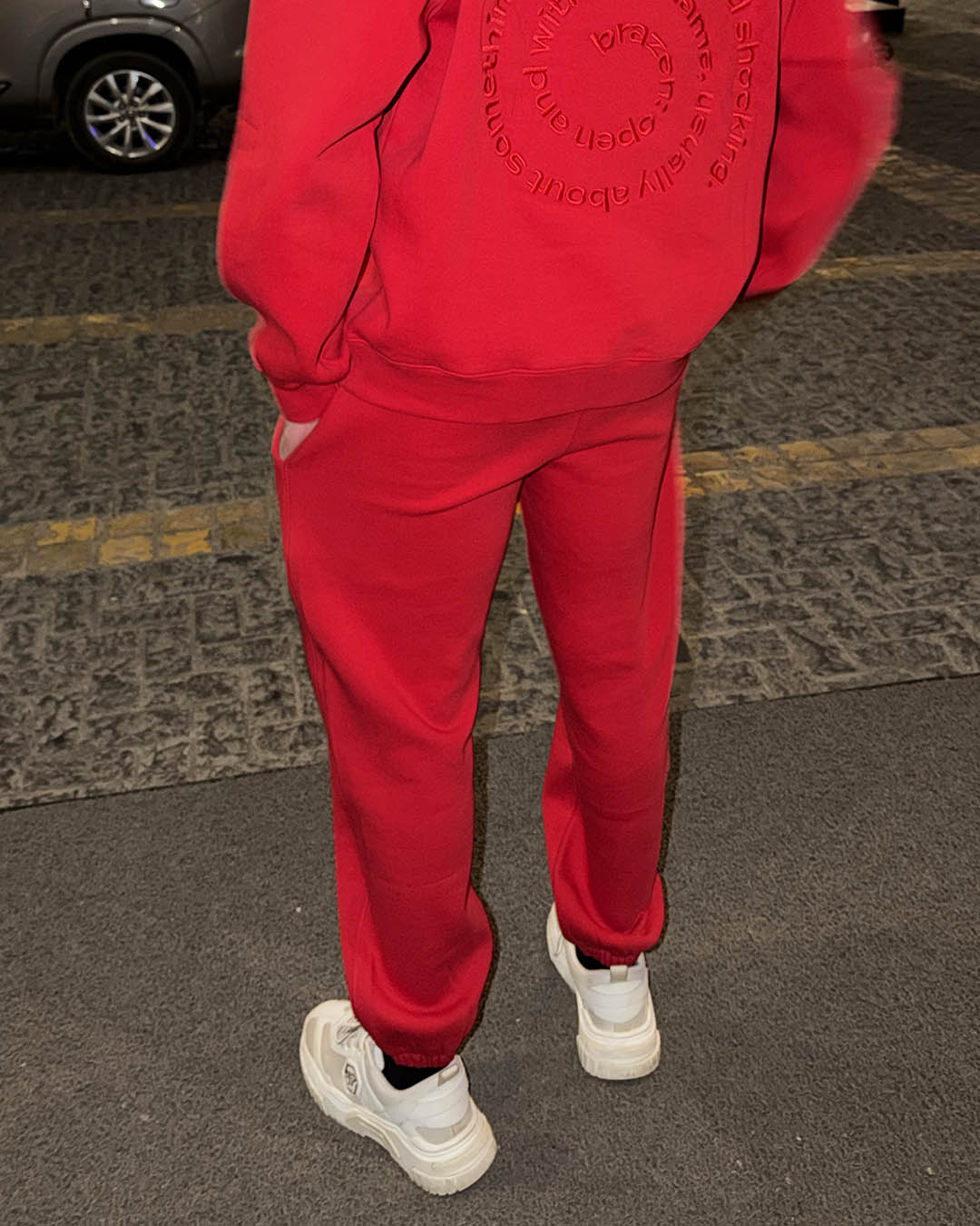 Relaxed Red Hot Joggers