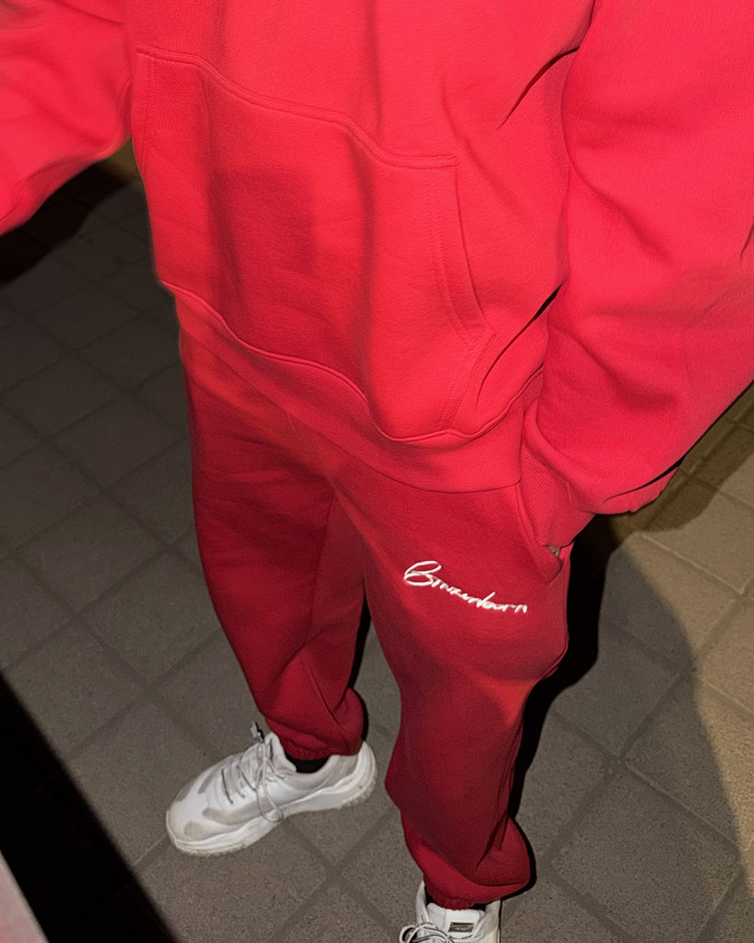 Relaxed Red Hot Joggers