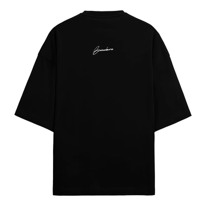 Trippy Travis Tee (Black Unisex Oversized)